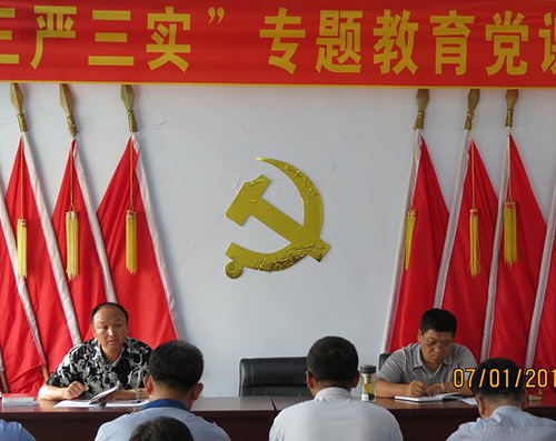 處黨委書記譚鳳啟做“三嚴三實”教育黨課